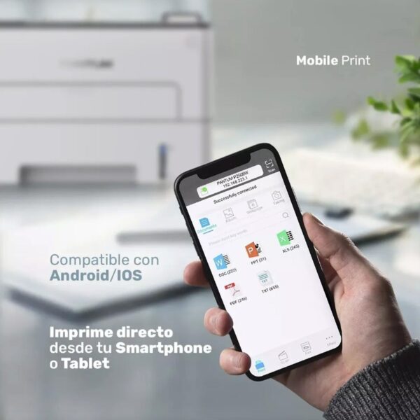impresora pantum p3010dw | láser mono | wi‑fi & ethernet | dúplex auto | 30 ppm