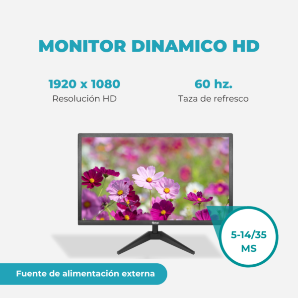 monitor global 27" oficina hd 60hz moni office 27ifhd | full hd hdmi trabajo