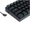 teclado gamer | redragon dragonborn k630rgb sp | negro | mecánico | compacto 60% | switch red | rgb