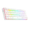 teclado gamer | redragon dragonborn k630w rgb sp | blanco | mecánico | compacto 60% | switch red | rgb
