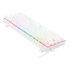 teclado gamer | redragon dragonborn k630w rgb sp | blanco | mecánico | compacto 60% | switch red | rgb