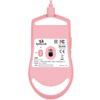mouse gamer | redragon king 1k m724p | rosa | usb | 12.400 dpi | ultraligero