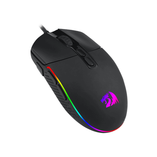 mouse gamer | redragon invader m719‑rgb | usb | 10 000 dpi | rgb | 7 botones programables | sensor Óptico
