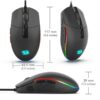 mouse gamer | redragon invader m719‑rgb | usb | 10 000 dpi | rgb | 7 botones programables | sensor Óptico