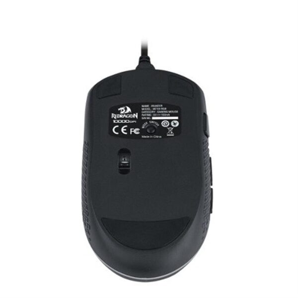 mouse gamer | redragon invader m719‑rgb | usb | 10 000 dpi | rgb | 7 botones programables | sensor Óptico