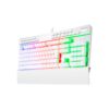 teclado gamer | redragon yama k550 white | mecánico | blanco | rgb | teclado numérico | reposamuñecas | switch red | usb