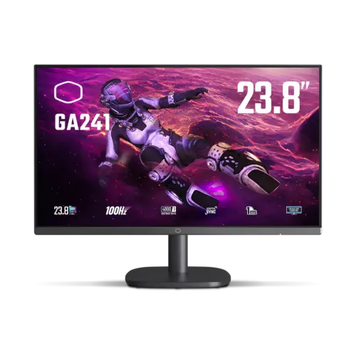 Monitor Cooler Master GA241 23.8″ FHD (1920 x 1080) VGA   HDMI 100Hz 1ms