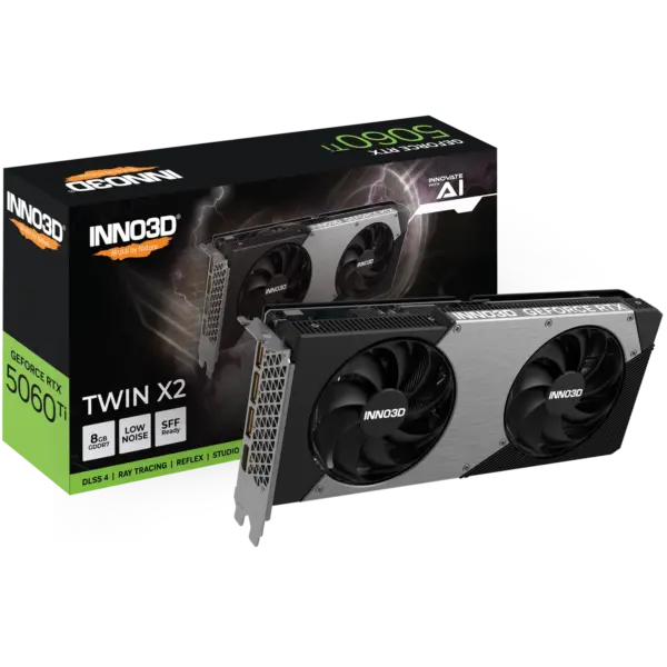 Placa de Video INNO3D NVIDIA Geforce RTX 5060 Ti 8GB GDDR7 TWIN X2