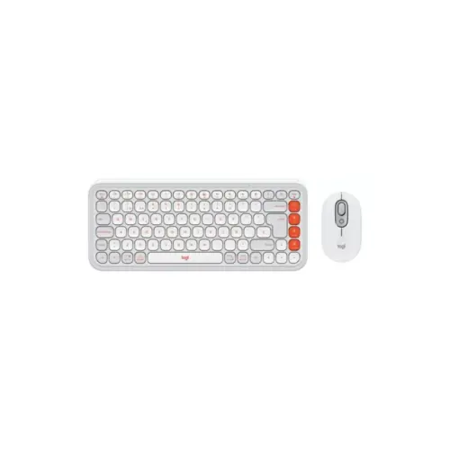 Combo Inalámbrico Logitech POP Icon Blanco