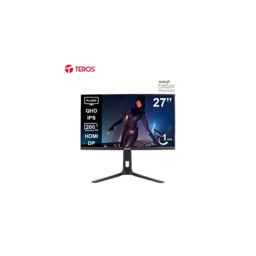 Monitor Teros TE-2754G Gaming 27″ Plano IPS QHD (2560×1440) 200Hz 1ms