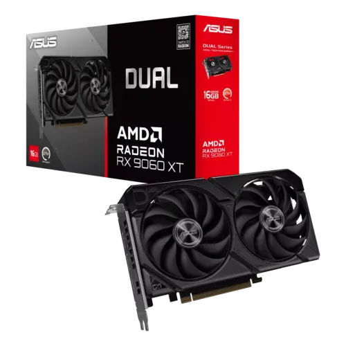 Placa de Video ASUS AMD Radeon DUAL RX9060XT 16GB