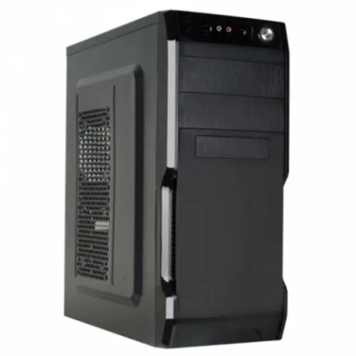 Gabinete CROMAX 2801 Kit Teclado Mouse Mid Tower C/Fuente 600W Black