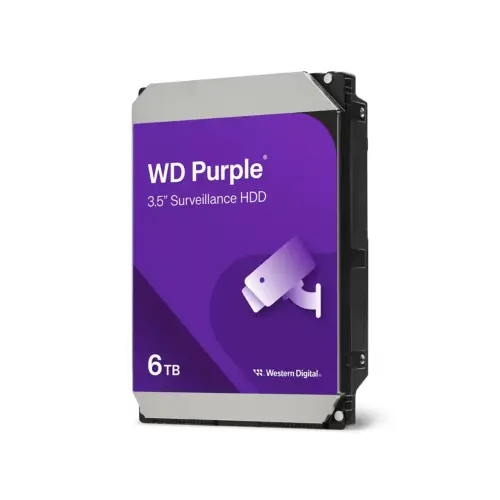 Disco Interno HDD WESTERN DIGITAL Purple 6TB 3.5″ SATA 3.0 5400rpm