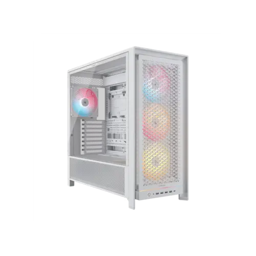 Gabinete CORSAIR FRAME 5000D RS ARGB Mid Tower Aire Elevado blanco