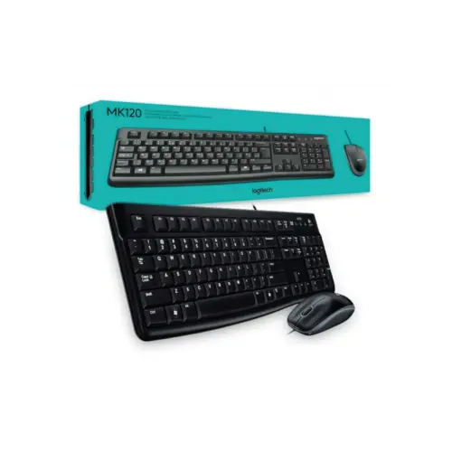 Combo Teclado y Mouse Logitech  MK120 Español