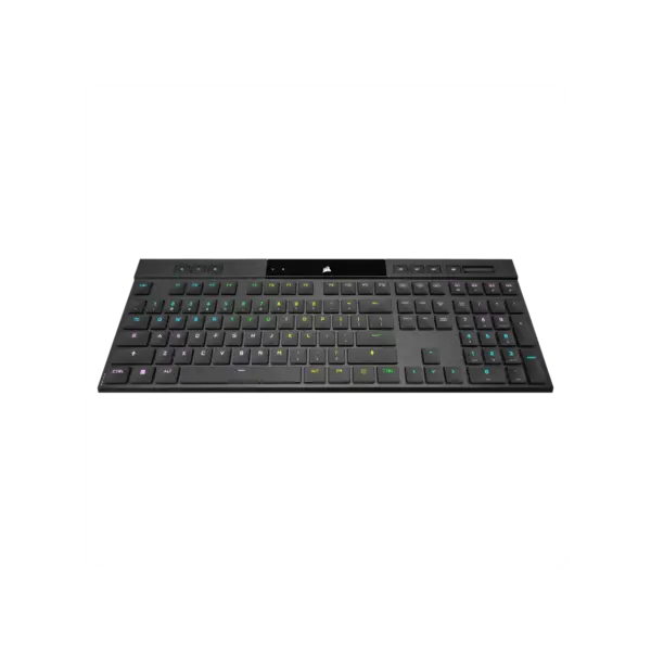 Teclado gamer CORSAIR RGB ultradelgado K100 AIR WIRELESS CHERRY MX Ultra Low Profile