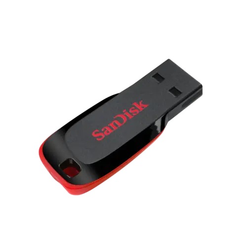 Pen Drive SANDISK Cruzer Blade 128GB USB 2.0 Tipo A Negro