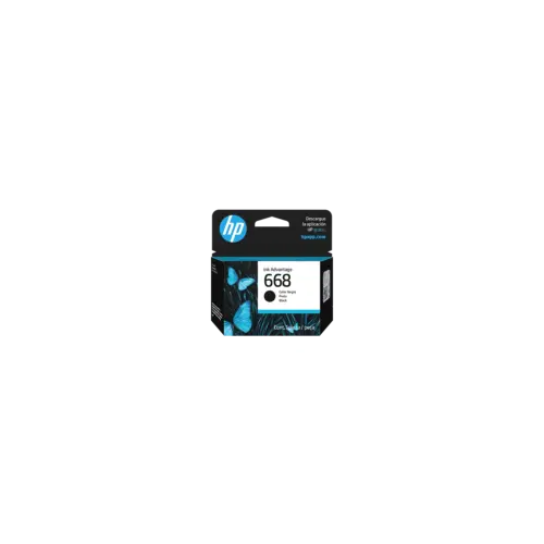 Cartucho de tinta HP 668  Negro