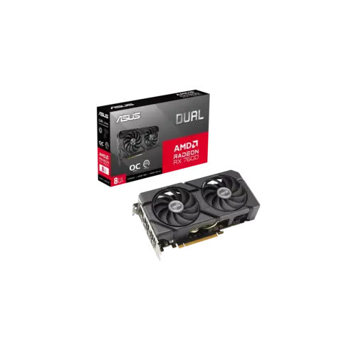 Placa de Video ASUS AMD DUAL RX7600 O8G EVO