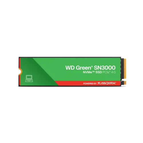 Disco Interno SSD WD Green SN3000 1TB M.2 2280 NVMe PCIe 4.0 5000MB/s
