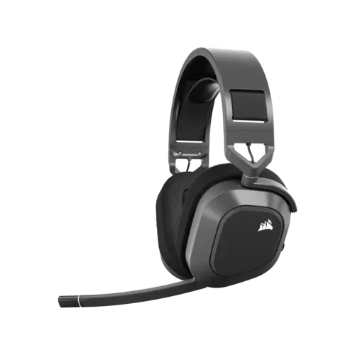 Auriculares gaming CORSAIR HS80 MAX WIRELESS, gris acero