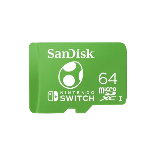 Tarjeta de Memoria Sandisk MicroSDXC 64GB UHS-I Card C10 U3 100Mb for Nintendo Switch Yoshi Edition