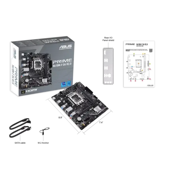 Motherboard ASUS PRIME H610M-F D4 R2.0 LGA 1700 DDR4
