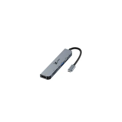 Adaptador Xtech, Multipuerto, 7 en 1 , USB C