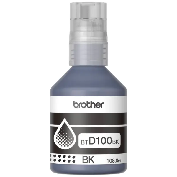 Botella de tinta Brother BTD100 Negra