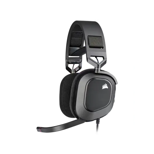 Auricular gaming cableado Corsair HS80 RGB USB, carbón