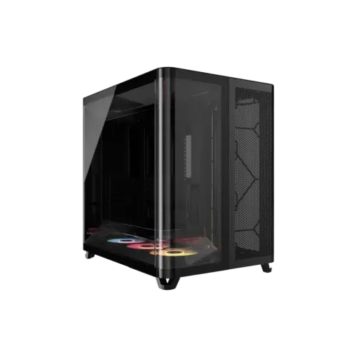 Gabinete CORSAIR ARGB AIR 5400 RS-R Mid Tower con triple cámara Negro