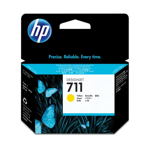 Cartucho de Tinta  Plotter HP 711 Amarilla