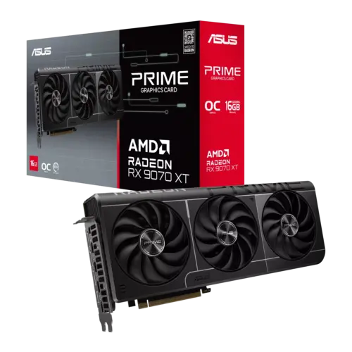 Placa de Video ASUS AMD Radeon PRIME RX9070XT O16G