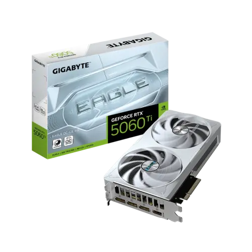 Placa de Video GIGABYTE NVIDIA GeForce RTX 5060 Ti EAGLE OC ICE 8G
