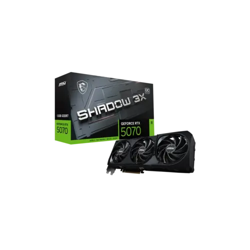 Placa MSI NVIDIA GeForce RTX 5070 12G SHADOW 3X OC